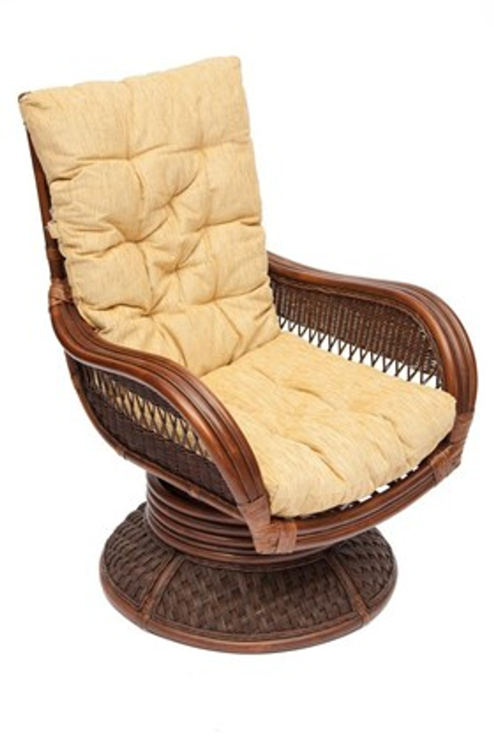 Кресло-качалка ANDREA Relax Medium с подушкой, Pecan Washed (античн. орех) арт. 9093