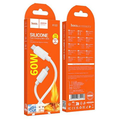 Кабель Type-C на Type-C 60W Hoco X122 (white)