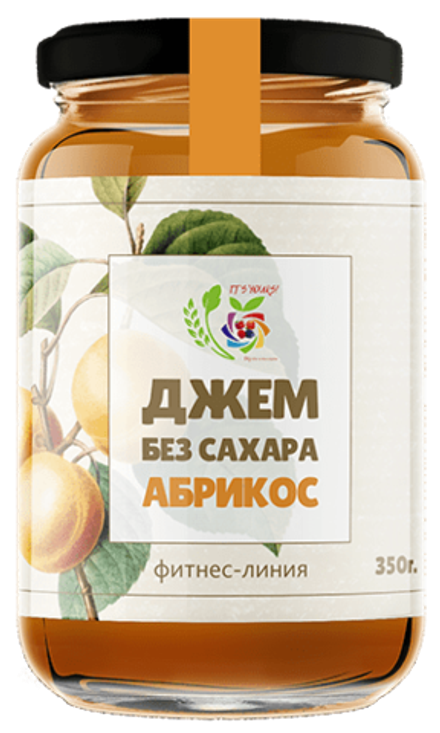 Джем Абрикос / 350 г / без сахара / IT'S YOURS