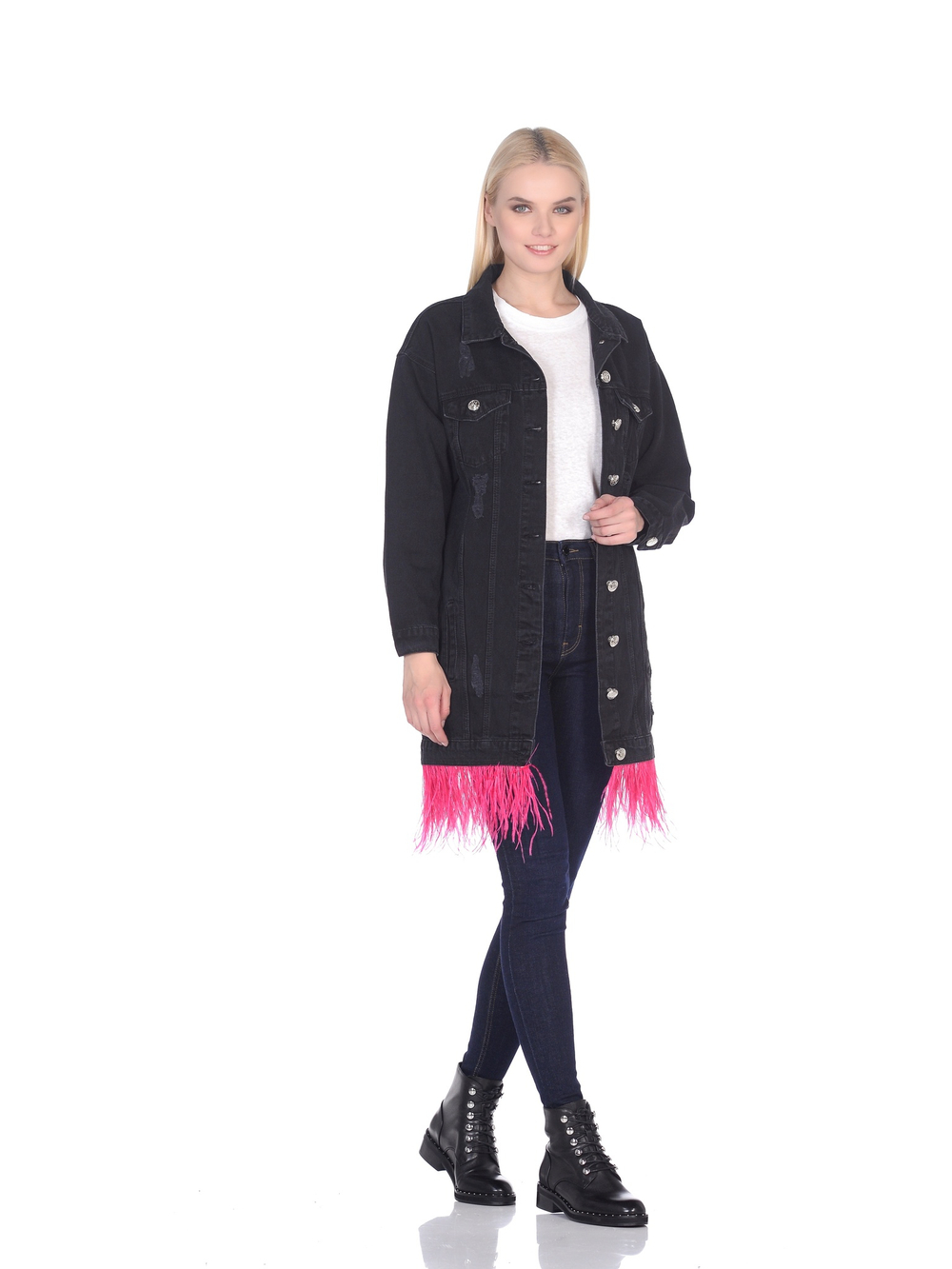 LIGVIANNI Джинсовая куртка Denim Jacket Turn The Music Up!