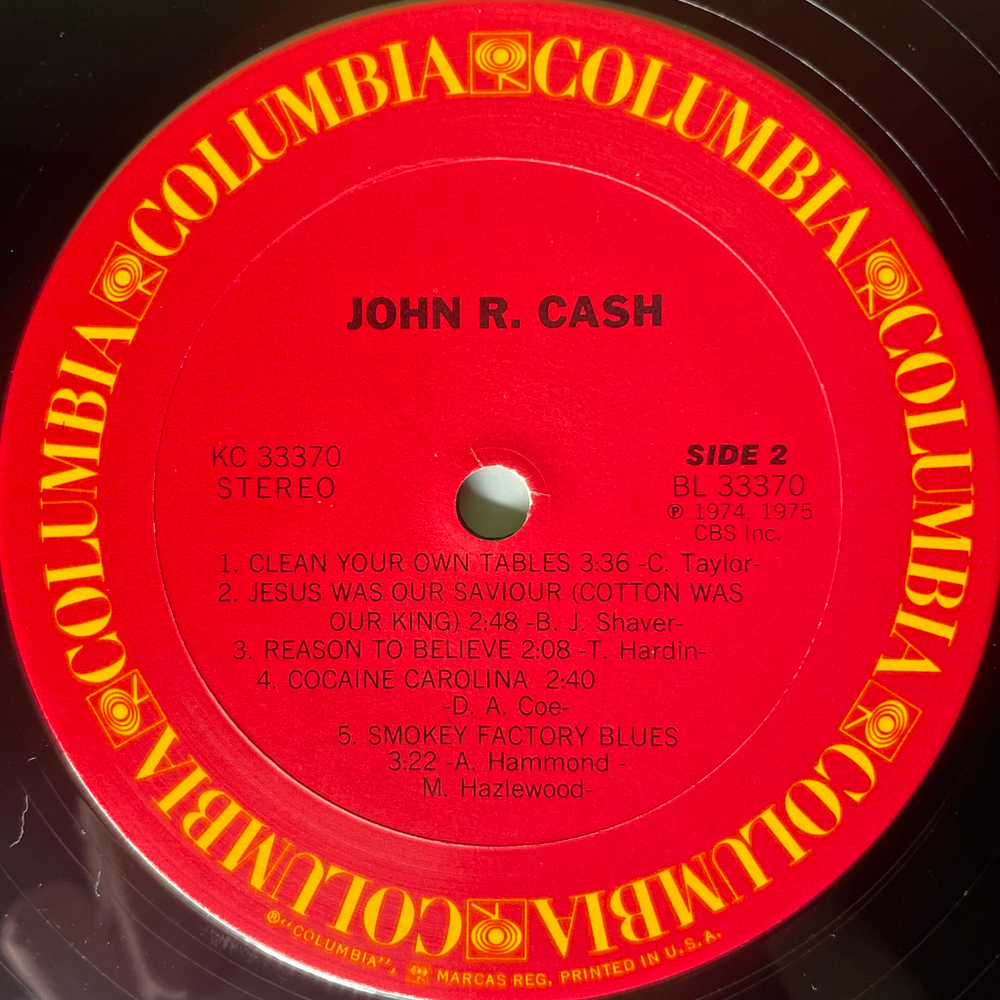 John R. Cash ‎– John R. Cash (США 1975г.)