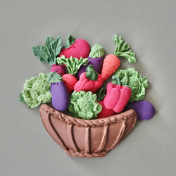 Молд силиконовый "Овощной микс"