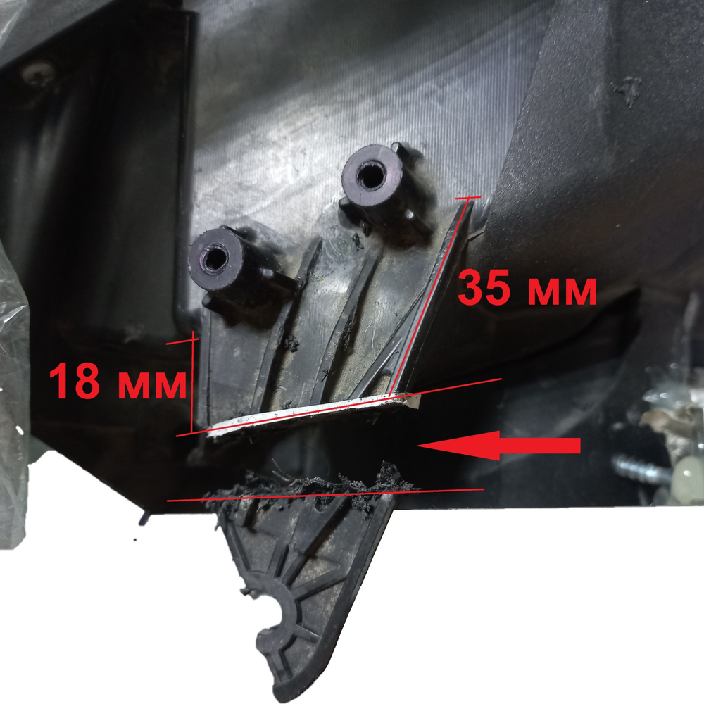 Кронштейн крепления фары для Mitsubishi ASX 2012-2020 г.в.