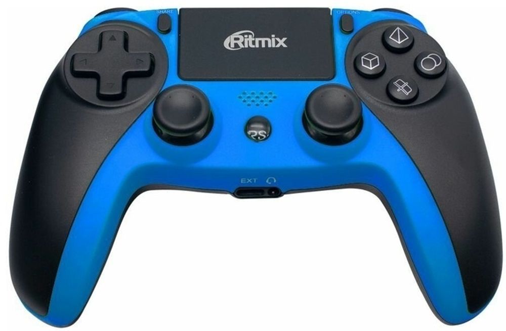 Игровой контроллер Ritmix GP-063BTH синий-черный
