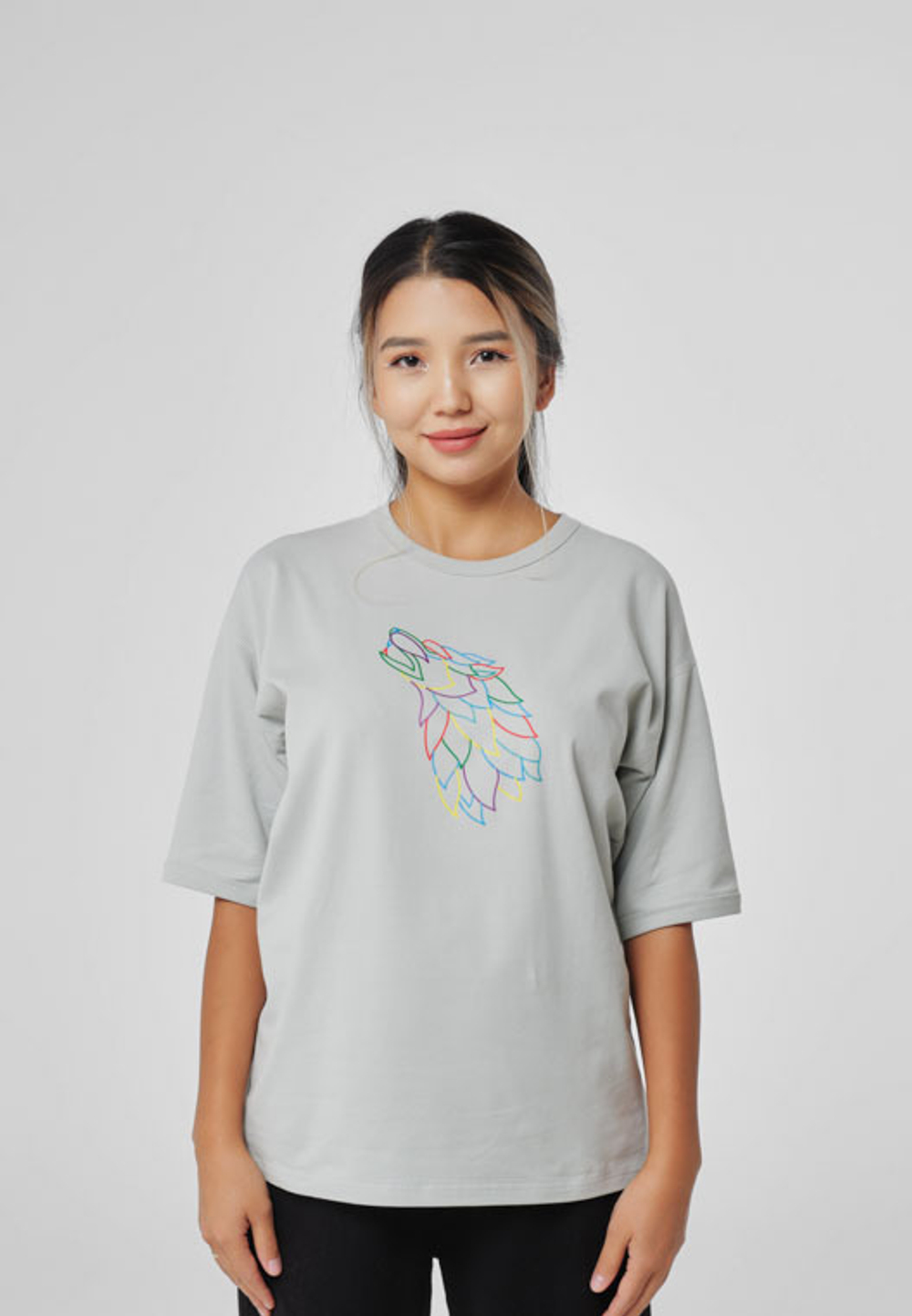 Футболка оверсайз KOK BORI WHITE (ONLY ONLINE)
