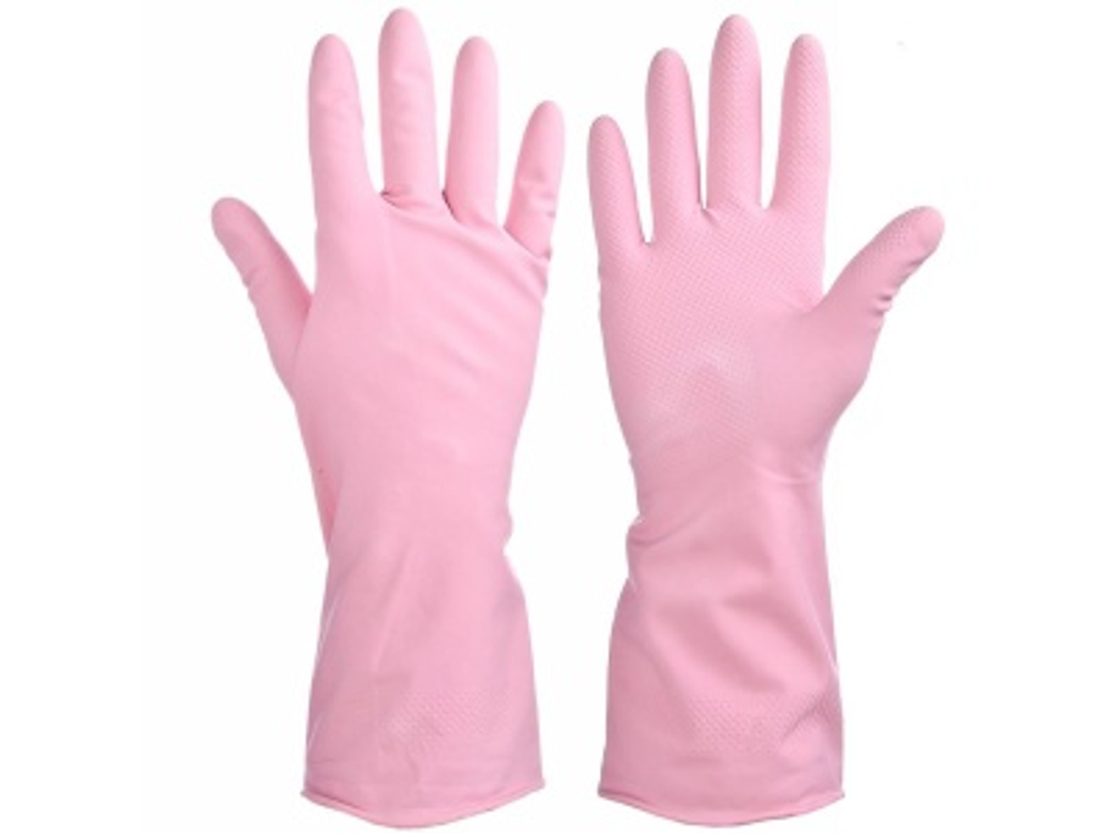 Перчатки резиновые прочные VETTA с запахом лаванды М 447-037