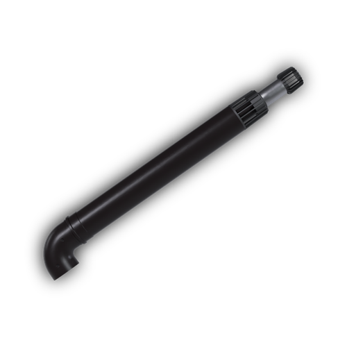 Комплект коаксиального дымохода D60/100 L1000 Federica Bugatti с антиобледенителем чёрный