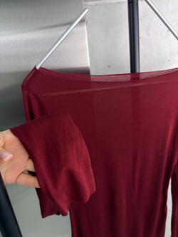 Лонгслив женский арт. 0100 цвет "бордовый"