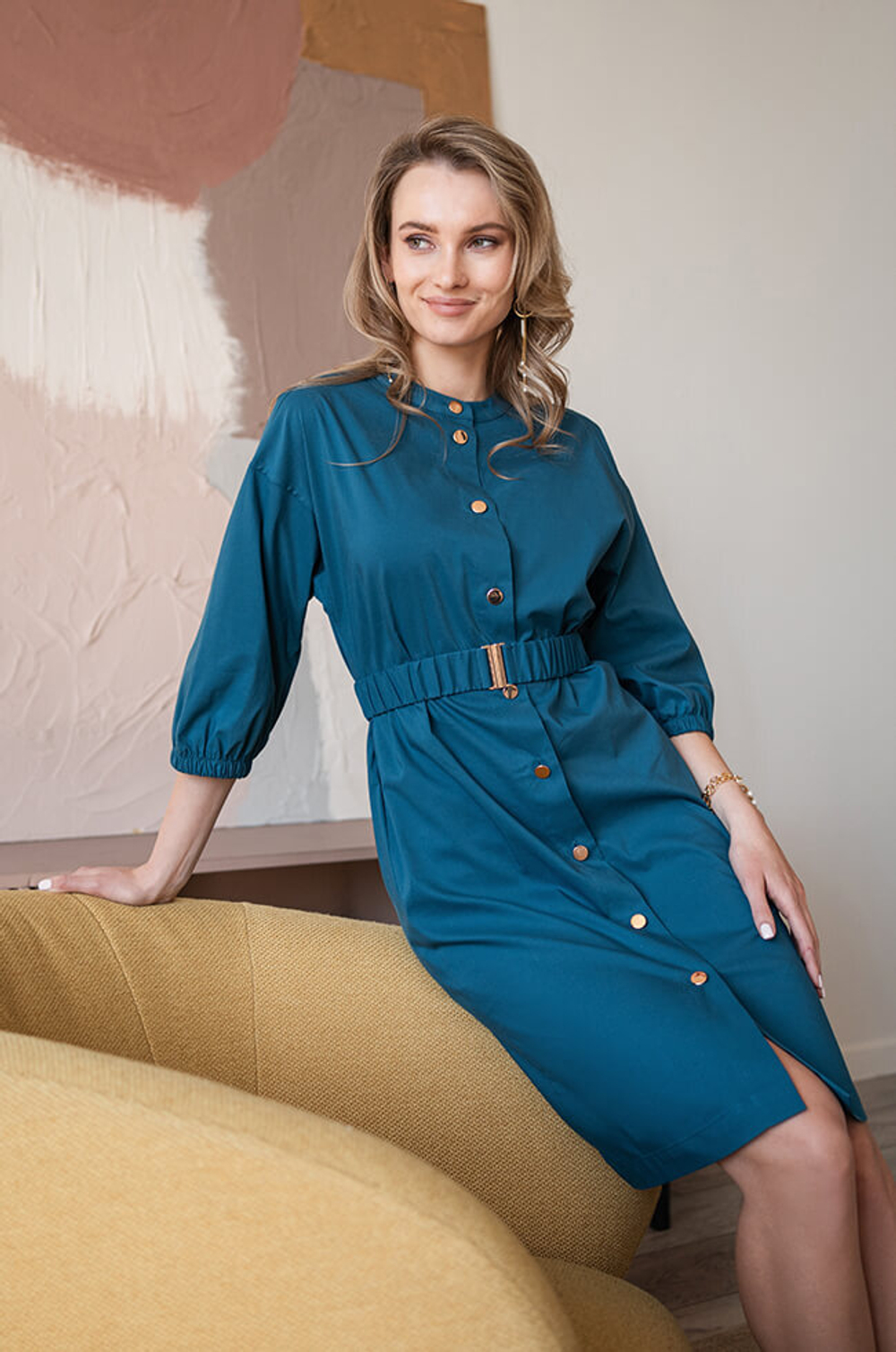 51386 Платье женское (морская волна)