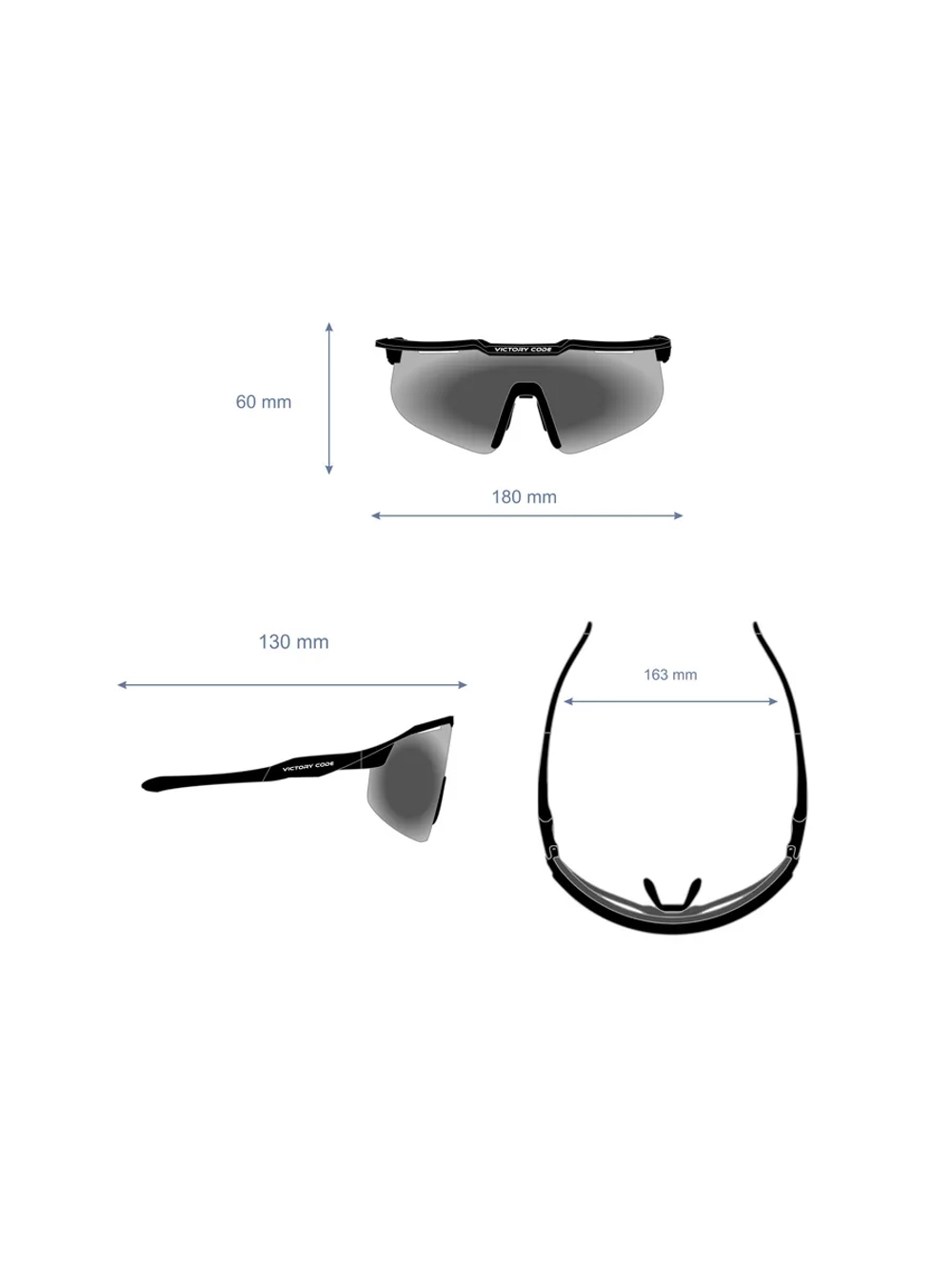 Очки Extreme / Зеркальный серебристый