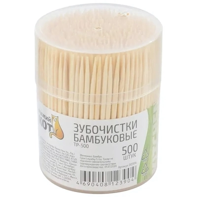 Зубочистки TP-500, бамбуковые, 500 штук