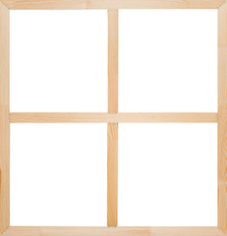 Глухой подрамник 90x95 см. (с крестовиной) сеч. 40х18 мм.