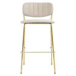 Стул барный Eirill, шенилл, серый