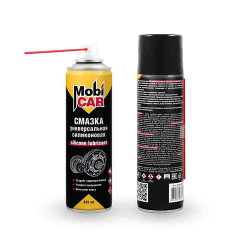 Смазка силиконовая 335 мл (аэрозоль) (MobiCar)