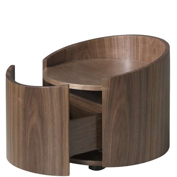 Прикроватная тумбочка с ящиком Angel Cerda 7130 из ореха