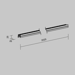 Профиль для уличной трековой системы Maytoni Outdoor ELASITY IP O-TR001-P-B2M 2м