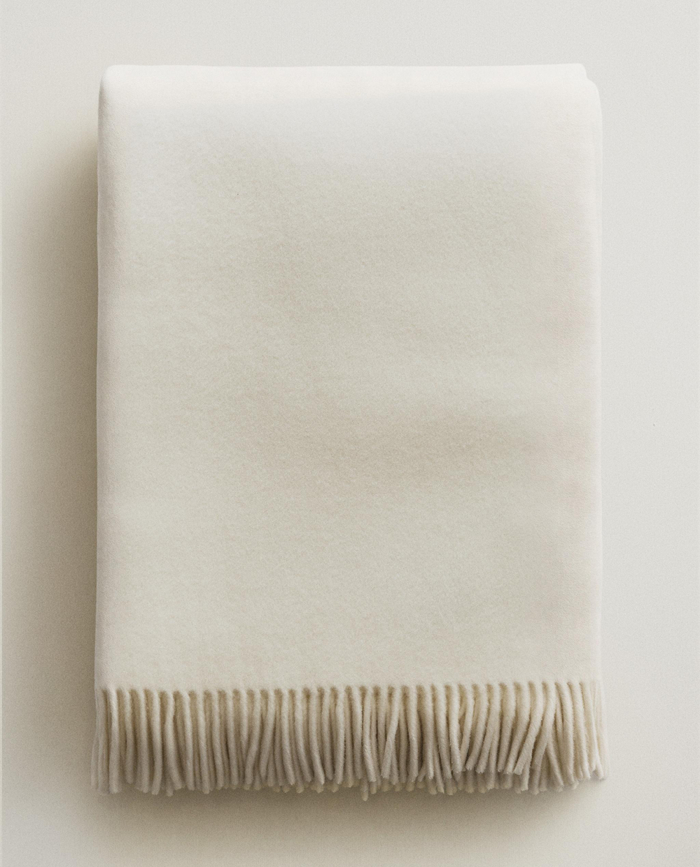 Zara Home плед из шерсти, хаки, 140x190 см