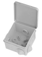 Распаячная коробка ОП 80х80х50мм, крышка, IP54, 7вх. TDM SQ1401-0112