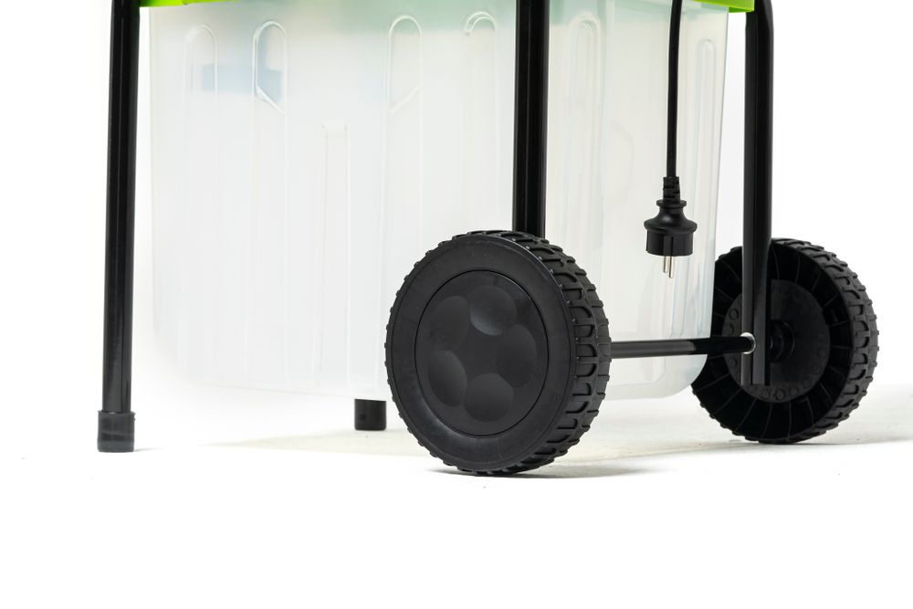 Электрический садовый измельчитель Greenworks GACSB, 2206707,200v, 2500 Вт с контейнером