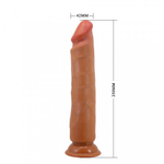 Реалистичный фаллоимитатор Alcmene, 25 см, коричневый