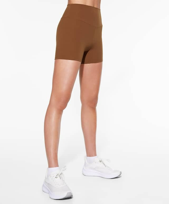 OYSHO Велосипедки Hot Pants Comfortlux с высокой посадкой длиной 10 см, коричневый