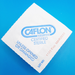 Серьги-гвоздики для прокола ушей под пистолет. CAFLON (Англия). Серебристые с прозрачными кристаллами