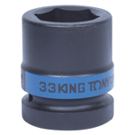 KING TONY (853533M) Головка торцевая ударная шестигранная 1", 33 мм
