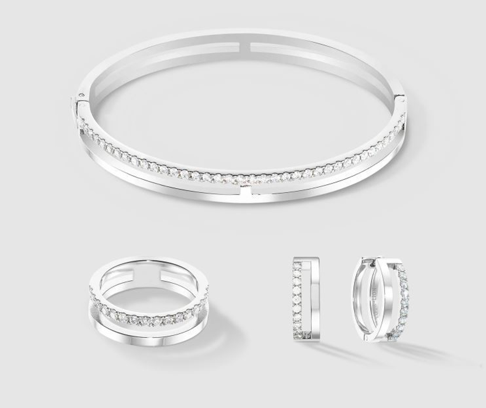 Кольцо Coeur de Lion Crystal-Silver 0136/40-1817 60