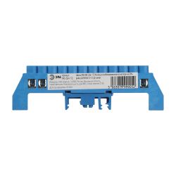 Шина ЭРА NO-224-112 N ноль в комбинированном изоляторе на DIN-рейку ШНИ-8х12-12-Д-синий