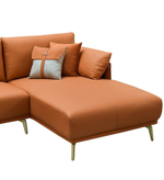 Диван CALIFORNIA NAPPA SF002 угловой (3-х местный правый угол) коричневый 6606