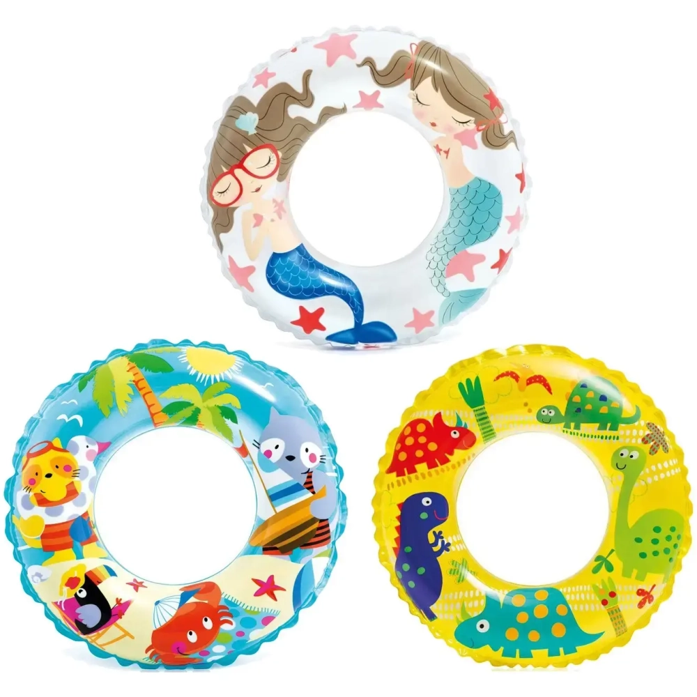 Круг для плавания 61 см Transparent Intex (59242NP)