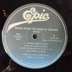 Винтажная виниловая пластинка LP Wham Music From The Edge Of Heaven (Japan 1986) (Obi) Last Christmas