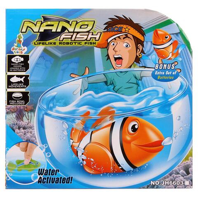 Игрушка на бат. Рыбка, коробка