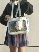 Сумка через плечо с прозрачным окошком