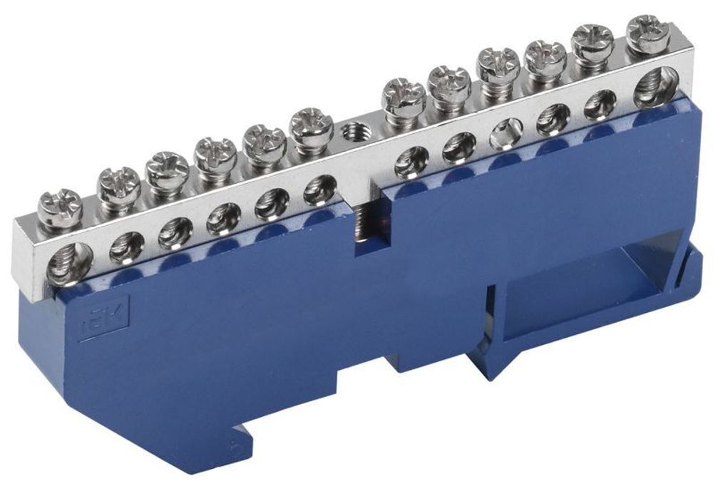 Шина нулевая на DIN-изол. Ni ШНИ-6х9-12-Д-С IEK YNN10-12-D-K07-N Шина нулевая на DIN-изол. Ni ШНИ-6х9-12-Д-С IEK YNN10-12-D-K07-N