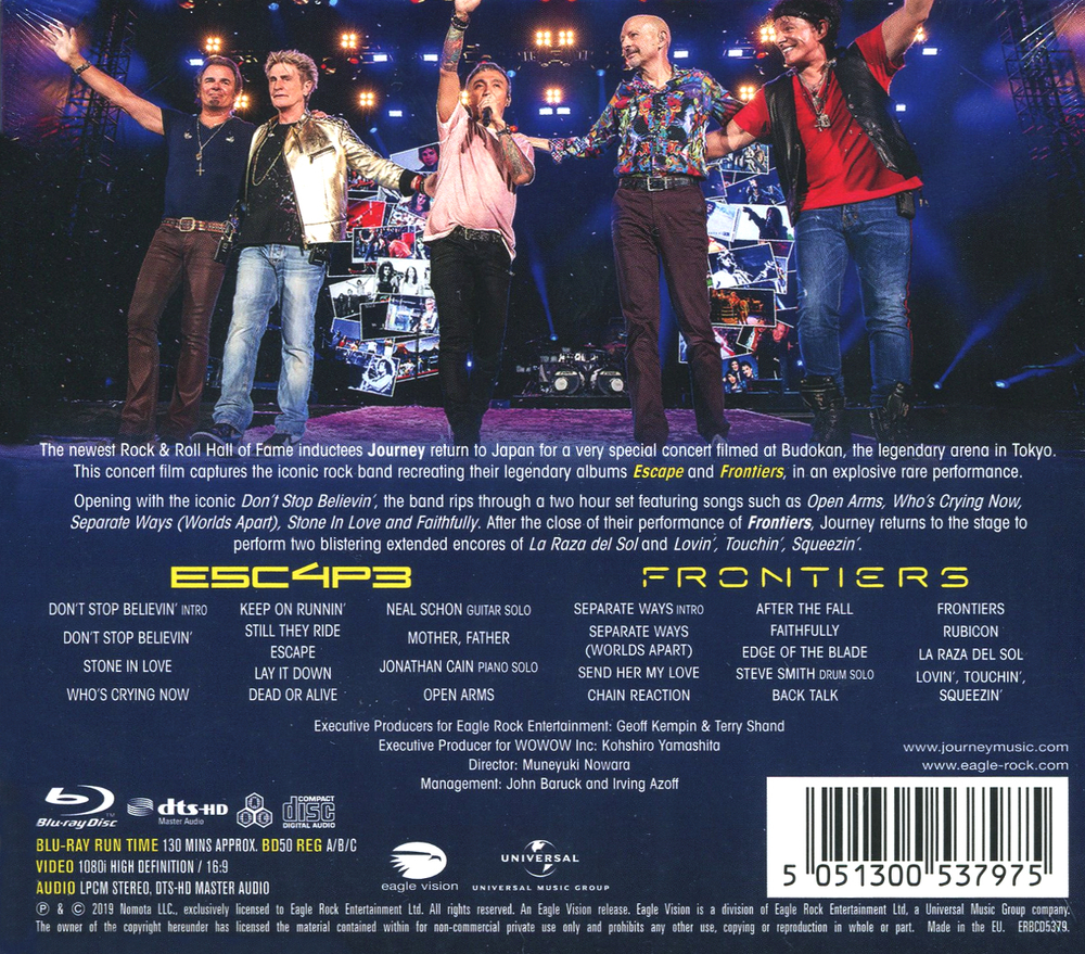 Journey / Escape & Frontiers - Live In Japan 2017 (2CD+Blu-ray)