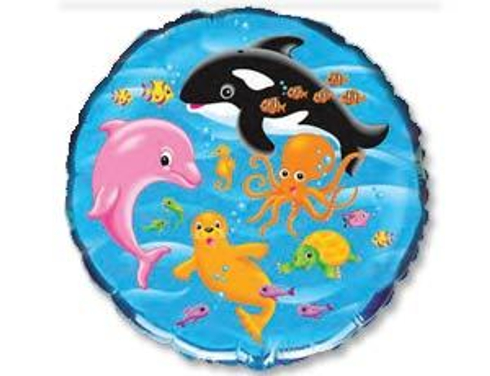 Шар фольга 18" "Морской мир"