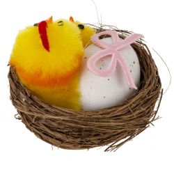 GAEM Набор из 2-х изделий декоративных "Гнездо пасхальное" (5,5*4), L11 W6 H6 см