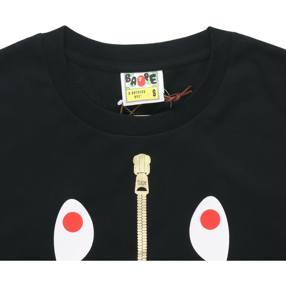 A Bathing Ape Bathing Ape Zip Shark Short Sleeve Футболка черный синий