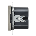 BRITE Розетка USB A+C 45Вт высокоскоростная зарядка РЮ11-2-БрШ шампань IEK