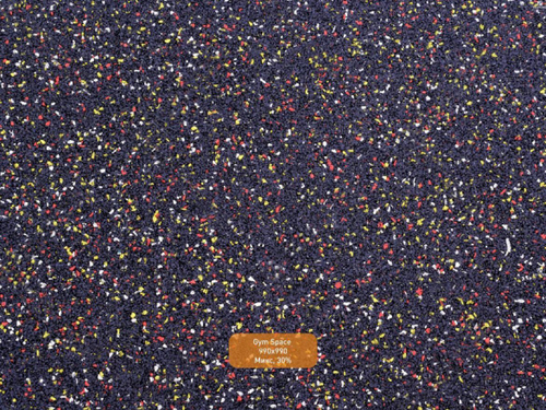 Резиновая плитка EcoStep Gym Space 990х990 (15-30 мм) с ровным основанием