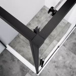 Душевой уголок Vincea SLIM-N VSR-4SN8014CLB 140x80 стекло прозрачное/профиль черный