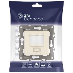 14-4103-02 ЭРА Датчик движения 2-проводной, 180-240В, 200Вт, IP20, Эра Elegance, слоновая кость