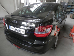 Фаркоп оцинкованный Galia L023C для Лада Калина Cross 05/2016-, Калина 2007-2013 2013-, Datsun on-DO 2014-, Лада Гранта седан/лифтбек 2012-2016(паспорт и сертификат в комплекте)(без электрики)