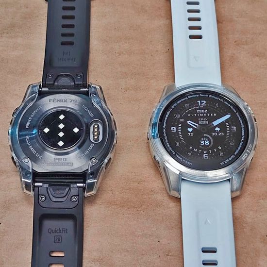 Чехол для Garmin Epix Pro 42мм, Fenix 7S / 7S Pro (прозрачный)