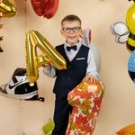 Фольгированный шар с клапаном (16''/41 см) Мини-буква, А, Золото, 1 шт. в упак.