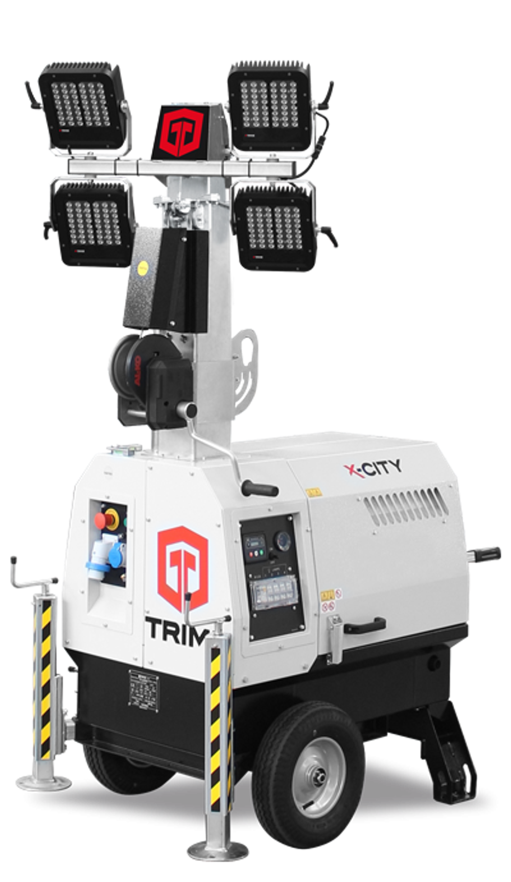 Мобильная мачта освещения TRIME X-CITY 4X160W LED (5,5м) светодиодная