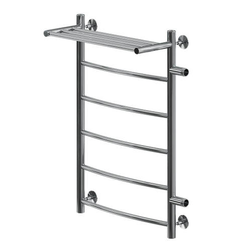 Полотенцесушитель MIXLINE CAPELLA  80х50х50 (1'' НР, 5 перекладин + ПОЛКА, правое подкл) водяной