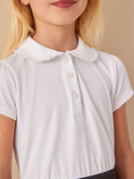 Платье школьное для девочки Next 489-230, Белый, Темно-серый