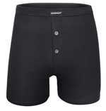 Мужские хлопковые трусы-боксеры с застежкой на две пуговицы (Размер: 4X) (Цвет: белый)